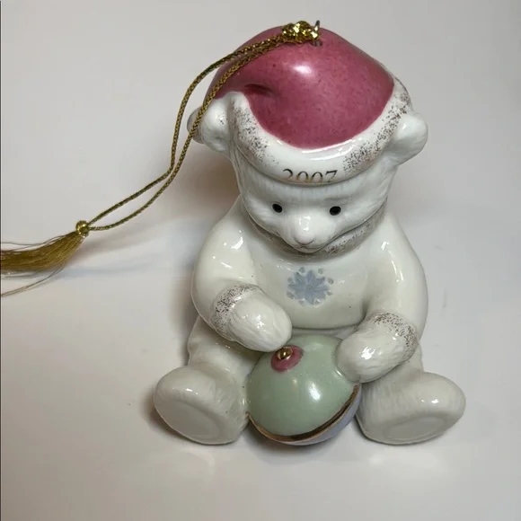 Lenox 2007 Teddy with Pink Hat - Picture 10 of 12